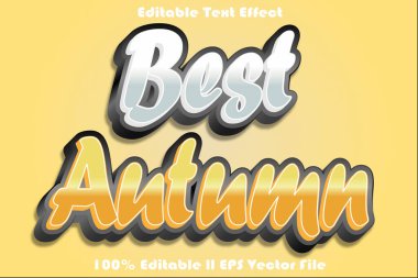 En İyi Sonbahar Düzenlenebilir Metin Efekti