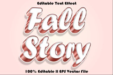 Sonbahar Hikayesi Düzenlenebilir Metin Efekti