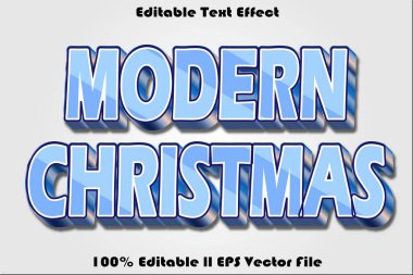 Modern Noel Düzenlenebilir Metin Efekti