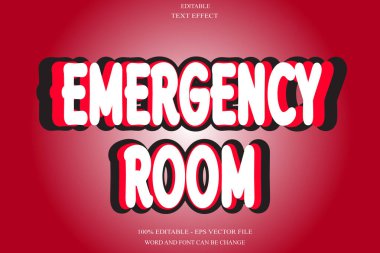 Oda düzenlenebilir metin efekti kabartması