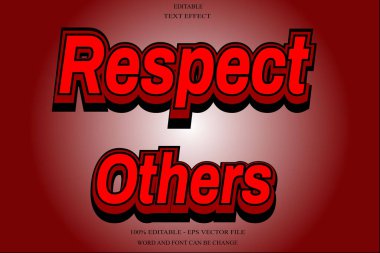 Diğerlerinin Düzenlenebilir Metin Efektine Saygı duy