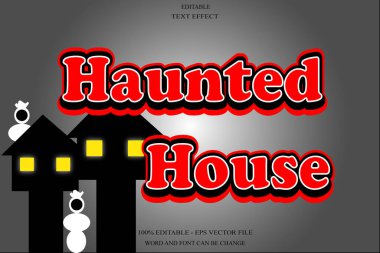 Lanetli ev düzenlenebilir metin efekti