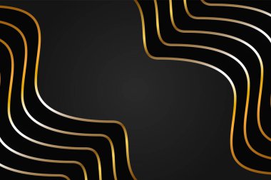 Sarı Lüks Soyut Arkaplan Biçimi