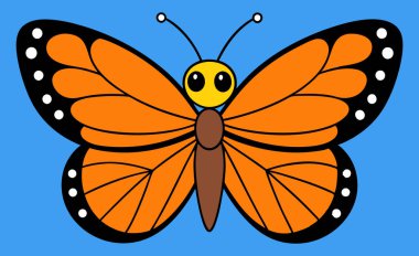 Güzel ve çekici Kral Kelebeği