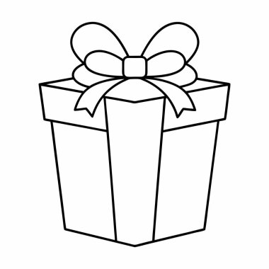 Hediye Kutusu Özeti Resimleri İzole Edilmiş Vektör