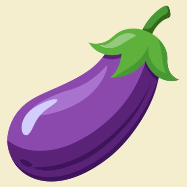 Patlıcan taze sebze ikonu tasarımı izole edildi