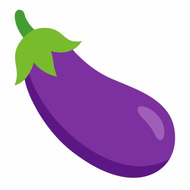 Patlıcan taze sebze ikonu tasarımı izole edildi