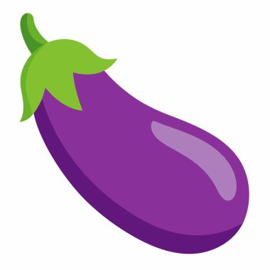 Patlıcan taze sebze ikonu tasarımı izole edildi