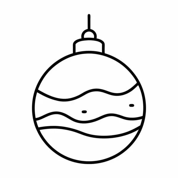 Beyaz Arkaplanda Vektör Hattı Sanat Yılbaşı Balosu