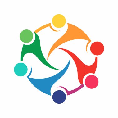 Topluluk ağı ve sosyal simge tasarım şablonu