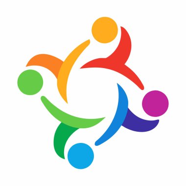 Topluluk ağı ve sosyal simge tasarım şablonu