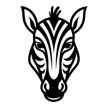 Zebra vektör illüstrasyonunun başı