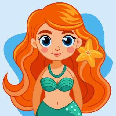 Çizgi film kız denizde
