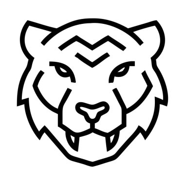 aslan simgesi, vektör illüstrasyonu