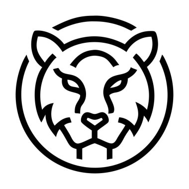 Aslan Simgesi Vektör Özeti Çizimi