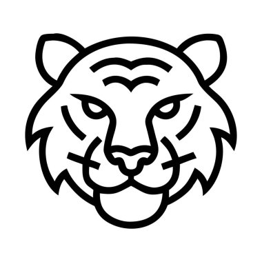 aslan simgesi, vektör illüstrasyonu