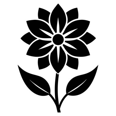 çiçek simgesi vektör illüstrasyonu