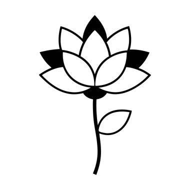Nilüfer çiçeği simgesi, satır biçimi