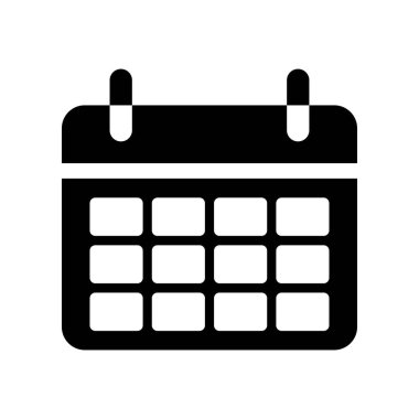 Takvim anımsatıcı simgesi. Web için hatırlatıcı vektör simgelerinin basit illüstrasyonu