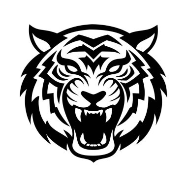 aslan başı vektör simgesi