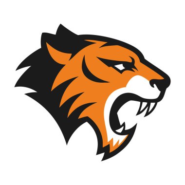 Kaplan başı illüstrasyonunun vektör logo tasarımı şablonu