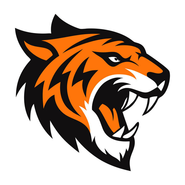 tiger head logo template