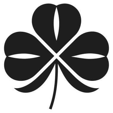 Yonca yaprak vektör simgesi