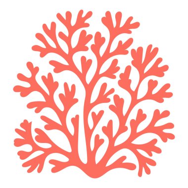 Beyaz zemin üzerinde mercan illüstrasyonuName