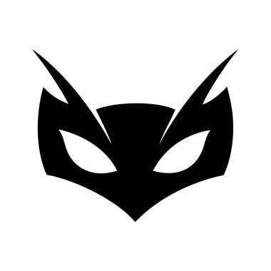 maske simgesi vektör illüstrasyonu