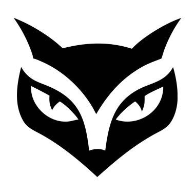 Fox kafa vektör simgesi