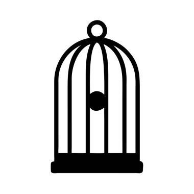 Bir kafes simgesinin vektör illüstrasyonu