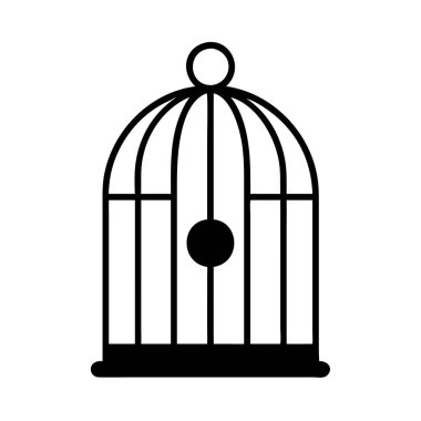 Hapishane simgesi beyaz arka plan üzerinde