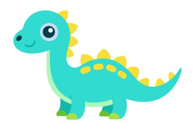 Dinozor çizgi filmi. vektör illüstrasyonu.