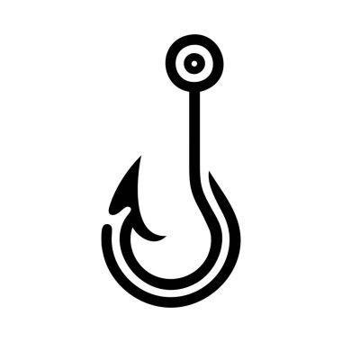 kanca vektör ince çizgi simgesi