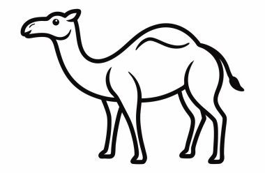 Deve ikonu vektör çizimi