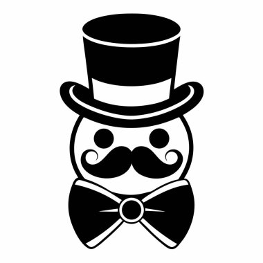 Papyonlu ve şapkalı bıyıklı.