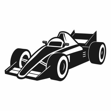 Yarış arabası simgesi, basit stil