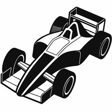 araba yarışı vektör çizimi