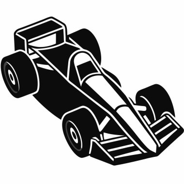 Yarış sporu simgesi, basit vektör çizimi