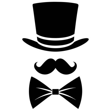 Yay ve şapkalı bir adamın vektörü