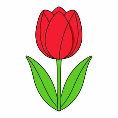 Çiçek. Resim simgesi basit tasarım