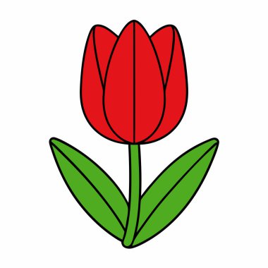 Çiçek. Web simgesi basit tasarım