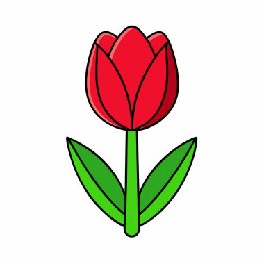 Lale çiçeği vektör simgesi