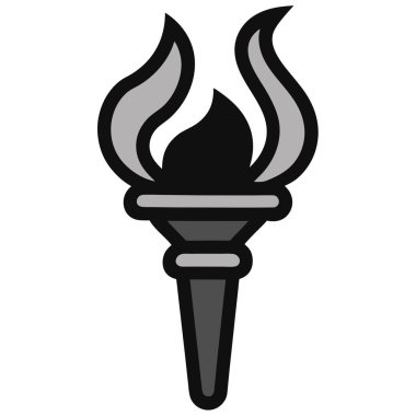 alev simgesi, basit illüstrasyon