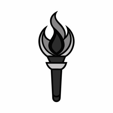 alev simgesi, siyah renk biçimi