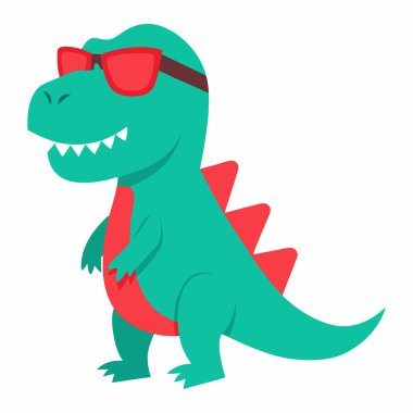 şirin timsah vektör çizim