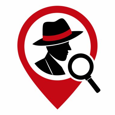 Arama konumu vektör çizim