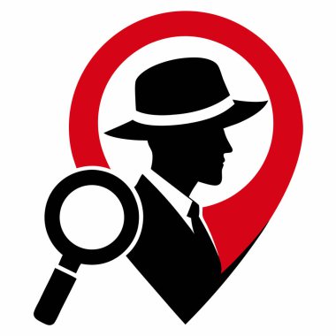 Dedektif büyüteç ile