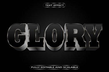 Glory Düzenlenebilir Metin Efekti 3 Boyutlu Modern Biçim