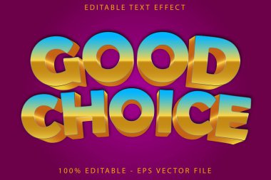 İyi Seçim Düzenlenebilir Metin Efekti Modern Biçim